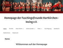 Tablet Screenshot of fasching-inzing.de